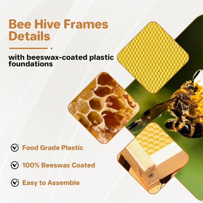 Kompletny zestaw ula 10-ramkow – Beehive Frame Wax recenzja i cena