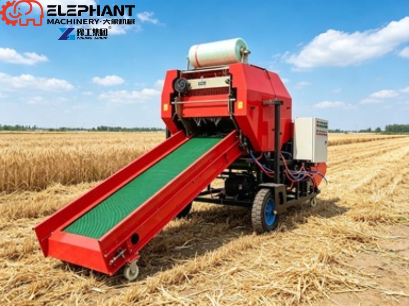 Mini okrągła wiązarka do siana – Silage Baler Machine recenzja i cena
