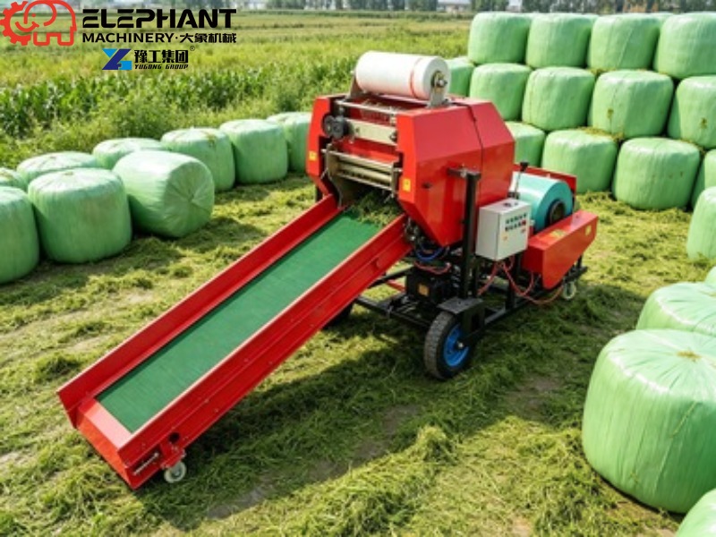 Mini okrągła wiązarka do siana – Silage Baler Machine recenzja i cena